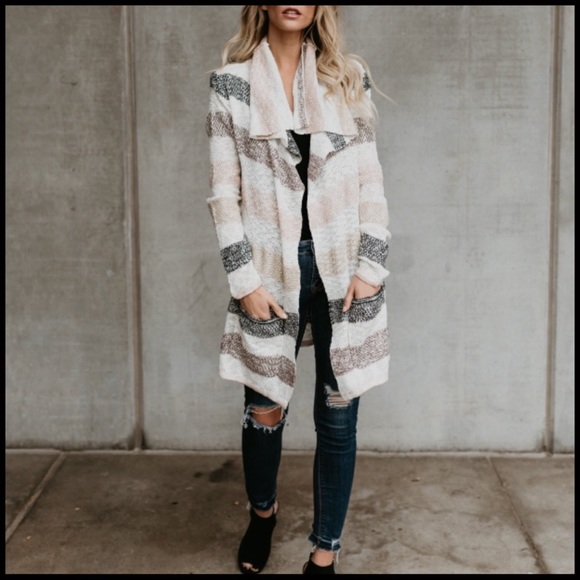 Subtle Stripes Cardi - Picture 2 of 7